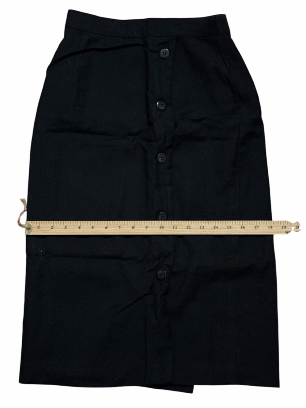 Vintage Wool Town & Country black midi skirt| Size 2-4| xs-s - Picture 6 of 7